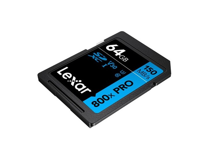 Lexar SDHC 64Go 800x Pro UHS-1 V10 150MB BLUE SERI