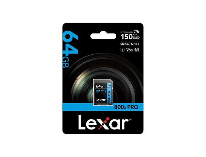 Lexar SDHC 64Go 800x Pro UHS-1 V10 150MB BLUE SERI