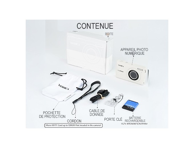 YASHICA DIGIMATE 100 WHITE