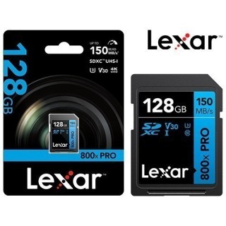 Lexar SDHC 128Go 800xPro UHS-1 V10 150MB BLUE SERI