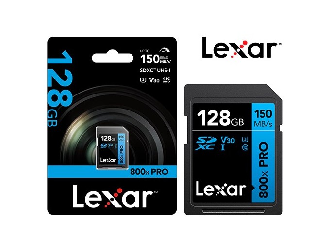 Lexar SDHC 128Go 800xPro UHS-1 V10 150MB BLUE SERI
