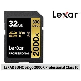 Lexar SDHC 32Go 2000x Professionnal Class 10