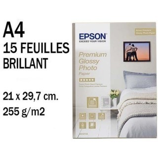 EPSON PAPIER PREMIUM GLACE 255G 15F  A4