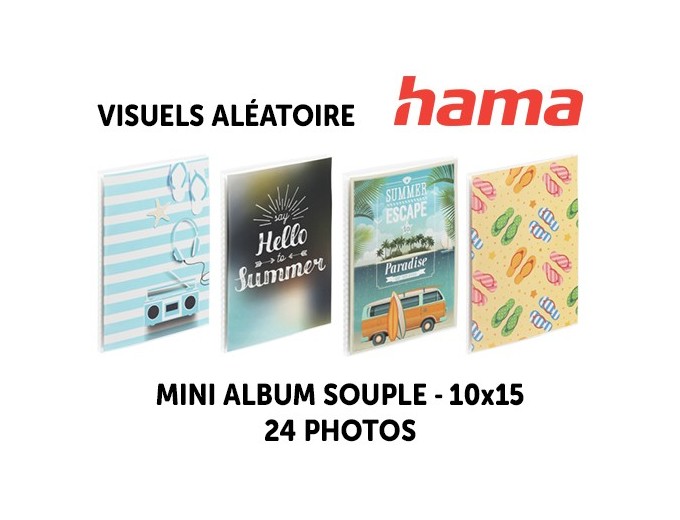 ASSORT MINI ALBUM SOUPLE 10X15 SUMMERLY 24 PHOTOS