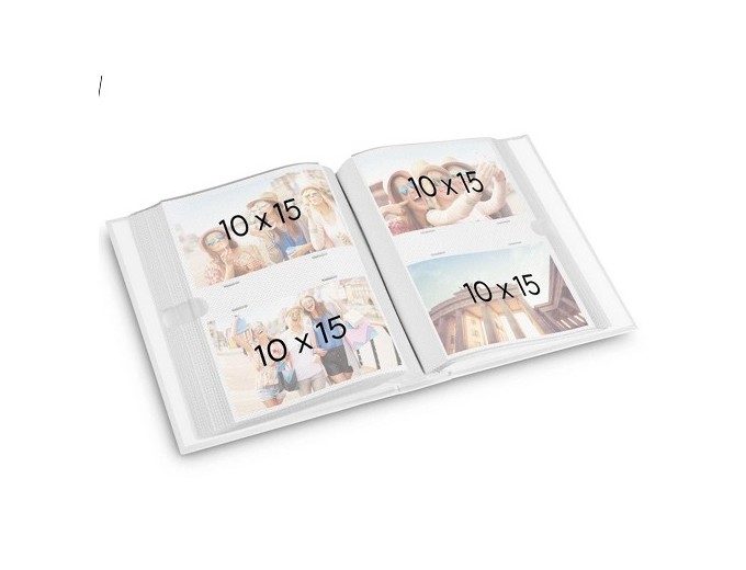 ALBUM POCH MEMO NETWORK 200PH 10X15 PAGES BLANCH