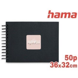 ALBUM SPIRALE CLASSIQUE  FINE ART BLACK 50 PBLANC