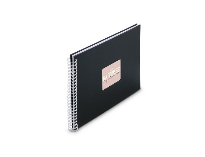 ALBUM SPIRALE CLASSIQUE  FINE ART BLACK 50 PBLANC