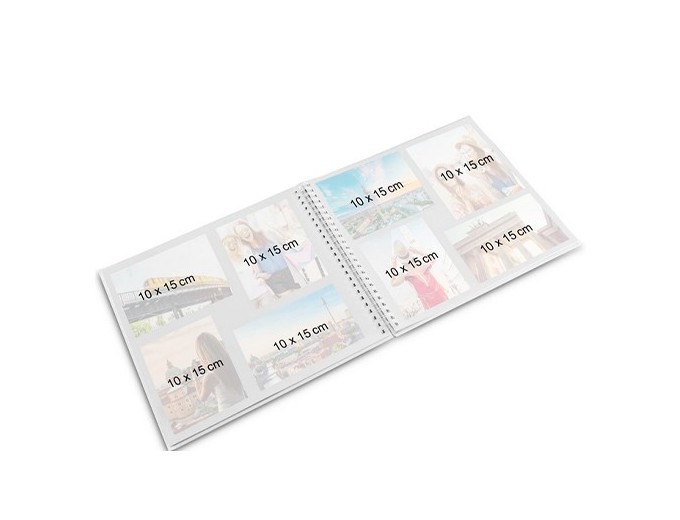 ALBUM SPIRALE CLASSIQUE  FINE ART BLACK 50 PBLANC