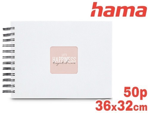 ALBUM SPIRALE CLASSIQUE  FINE ART BLANC 50 PBLANC