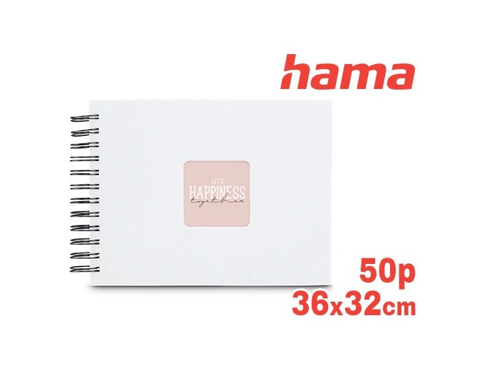 ALBUM SPIRALE CLASSIQUE  FINE ART BLANC 50 PBLANC