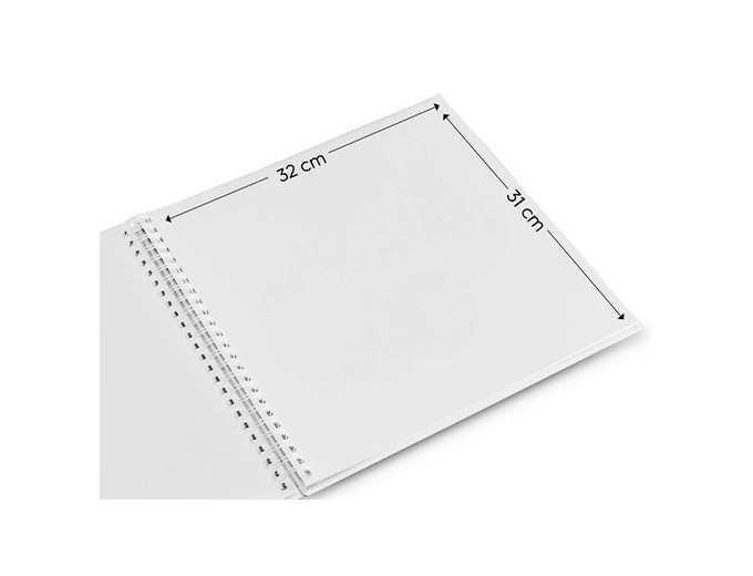 ALBUM SPIRALE CLASSIQUE  FINE ART BLANC 50 PBLANC