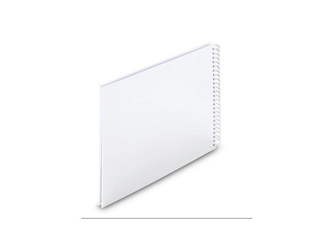 ALBUM SPIRALE CLASSIQUE  FINE ART BLANC 50 PBLANC