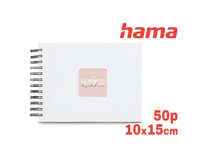 ALBUM SPIRALE CLASSIQUE  FINE ART BLANC 50 PNOIRE