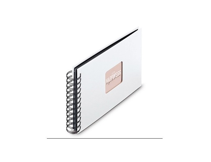 ALBUM SPIRALE CLASSIQUE  FINE ART BLANC 50 PNOIRE