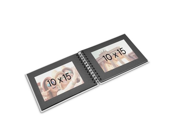 ALBUM SPIRALE CLASSIQUE  FINE ART BLANC 50 PNOIRE