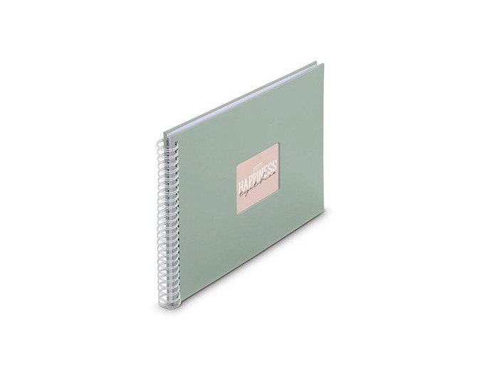 ALBUM SPIRALE CLASSIQUE  FINE ART SAUGE 50 PBLANC