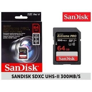SanDisk SDXC Extreme Pro 64Go (UHS-II 300MB s