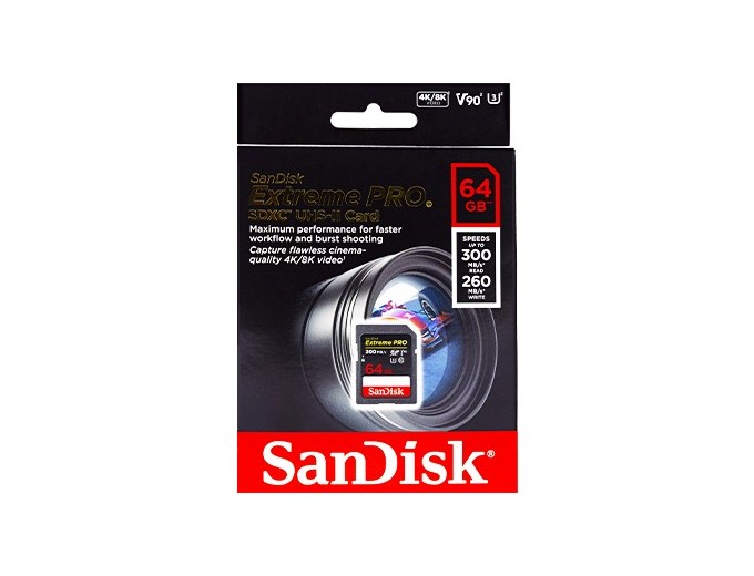SanDisk SDXC Extreme Pro 64Go (UHS-II 300MB s