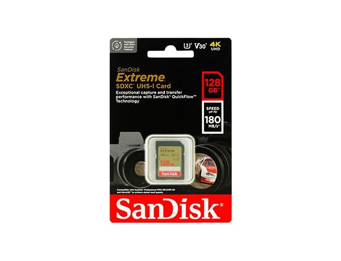 SanDisk SDXC Extreme 128Go (180MB s)