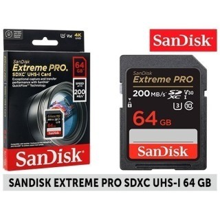 SanDisk SDXC Extreme Pro 64Go (200MB s)