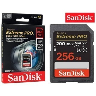 SanDisk SDXC Extreme Pro 256Go (200MB s)
