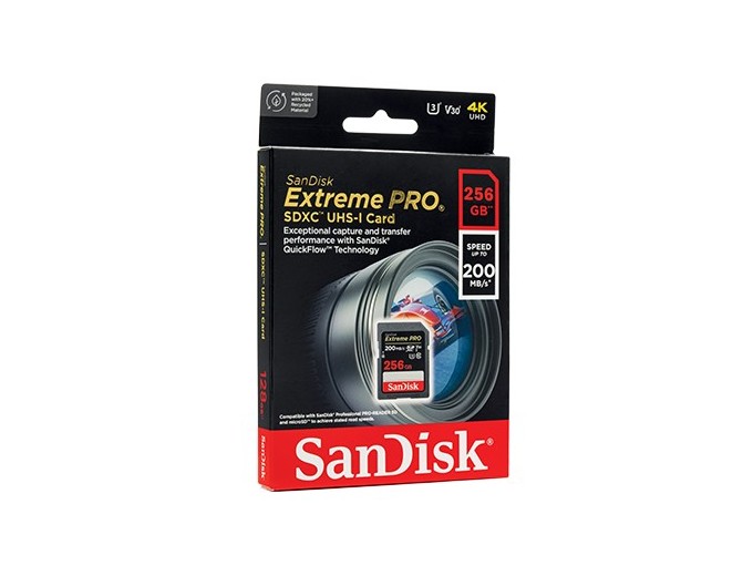 SanDisk SDXC Extreme Pro 256Go (200MB s)