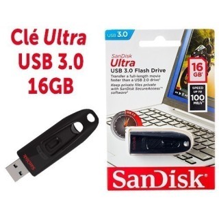 SanDisk Cle Memoire 16 Go  ULTRA USB 30   100MB