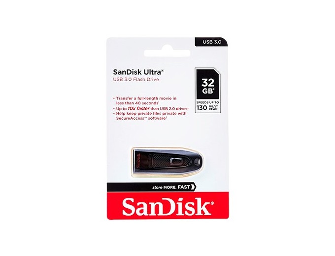 SanDisk Cle Memoire 32 Go  ULTRA USB 30   100MB