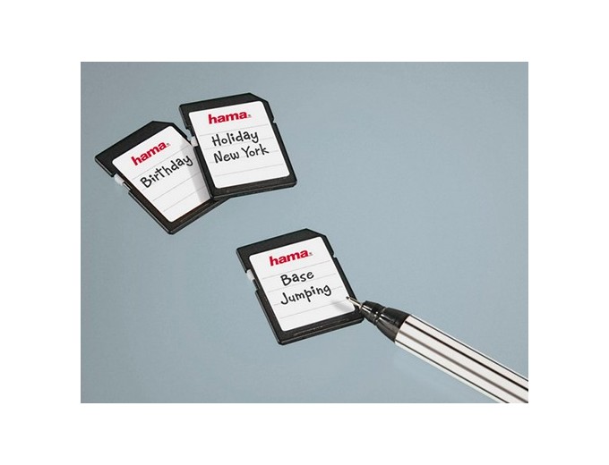 HAMA 18 ETIQUETTES AUTOCOLLANTES POUR CARTES SD