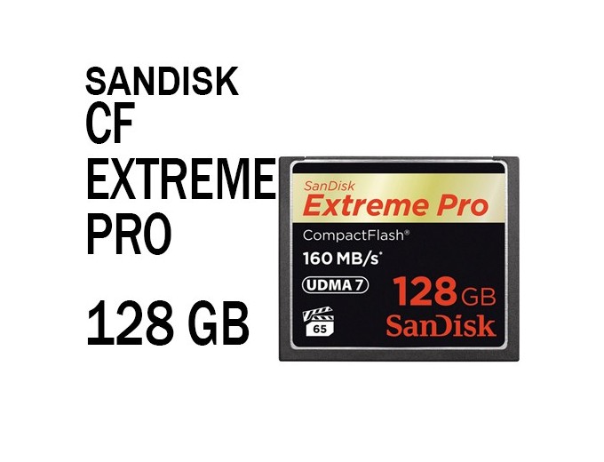 SanDisk CompactFlash Extreme PRO 128Go   (160Mo s)