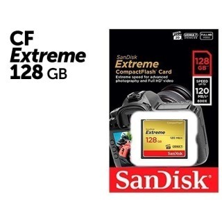 SanDisk CompactFlash Extreme 128Go   (120Mo s)