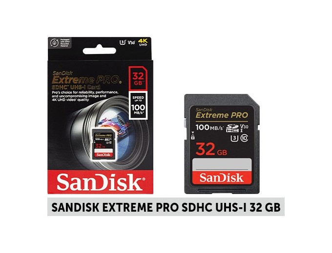 SanDisk SDHC Extreme  Pro 32Go  (100 90MB s)