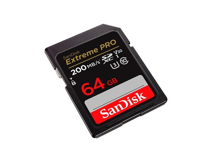 SanDisk SDXC Extreme Pro 64Go (200MB s)