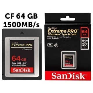 SanDisk CFexpress  64Go  Type B    1500 800 Mo s