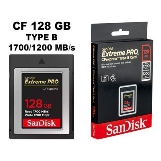 SanDisk CFexpress  128Go   Type B   1700 1200 Mo s