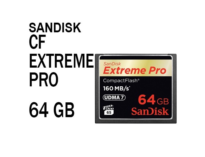 SanDisk CompactFlash Extreme PRO 64Go   (160Mo s)