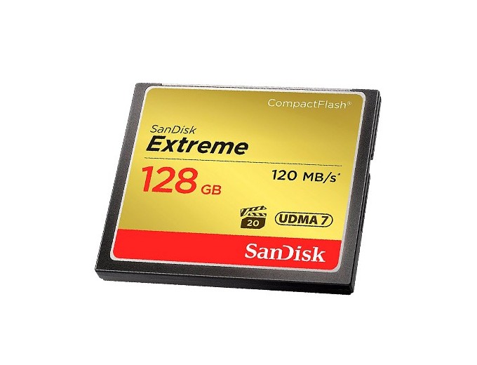 SanDisk CompactFlash Extreme 128Go   (120Mo s)