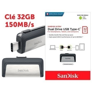 SanDisk Cle ULTRA DUAL 32 Go USB - USB type C 31