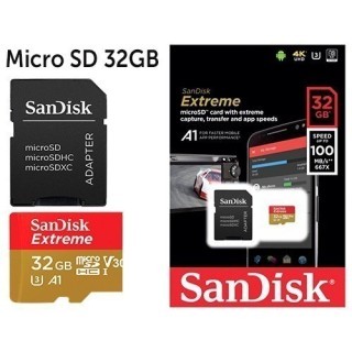SANDISK Micro SD Extreme 32Go classe 10 avec adapt