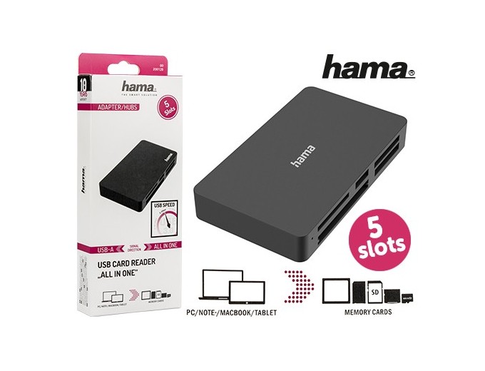 HAMA LECTEUR CARTE MEMOIRE      USB 3