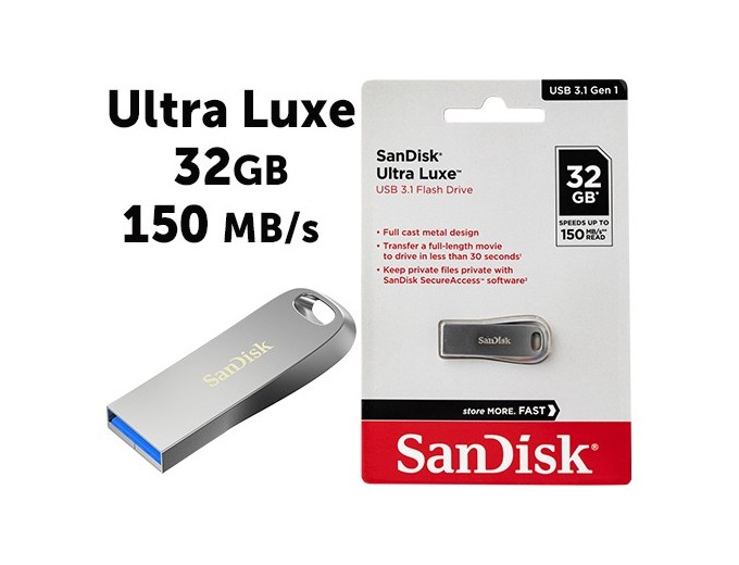 SanDisk Cle Memoire 32 Go ULTRA LUXE USB 30 150MB