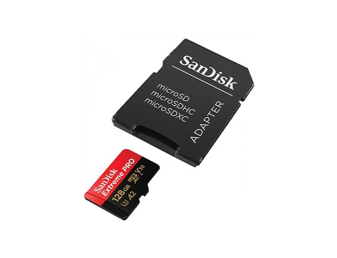 SANDISK Micro SD Extreme PRO 128Go  V30 avec adap