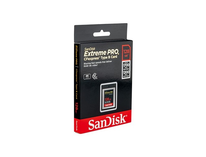 SanDisk CFexpress  128Go   Type B   1700 1200 Mo s