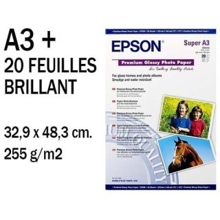 EPSON PAPIER PREMIUM GLACE A3  255g 20F