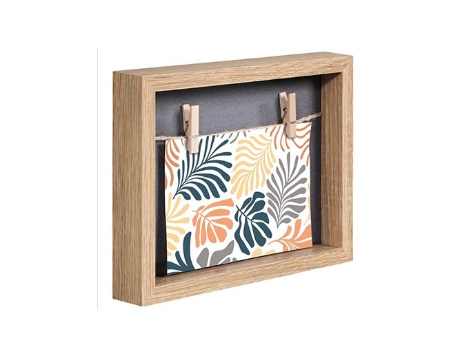 CADRE MURO CHENE AVEC CORDES ET PINCES 165 X 215