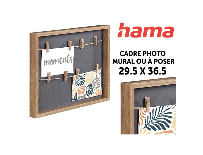 CADRE MURO CHENE AVEC CORDES ET PINCES 295 X 365