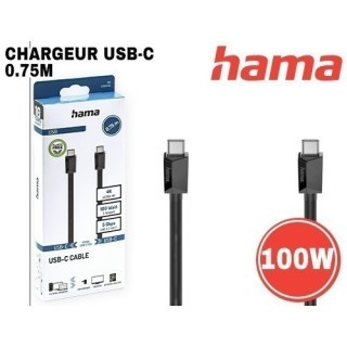 CABLE FAST USBC USBC 100W 5 GBit s 075M BLANC