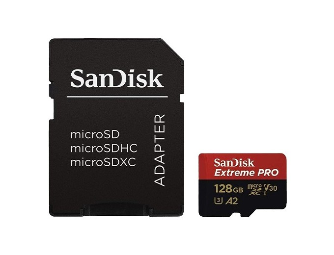 SANDISK Micro SD Extreme PRO 128Go  V30 avec adap