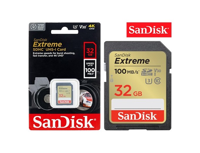 SanDisk SDHC Extreme 32Go (100MB s)