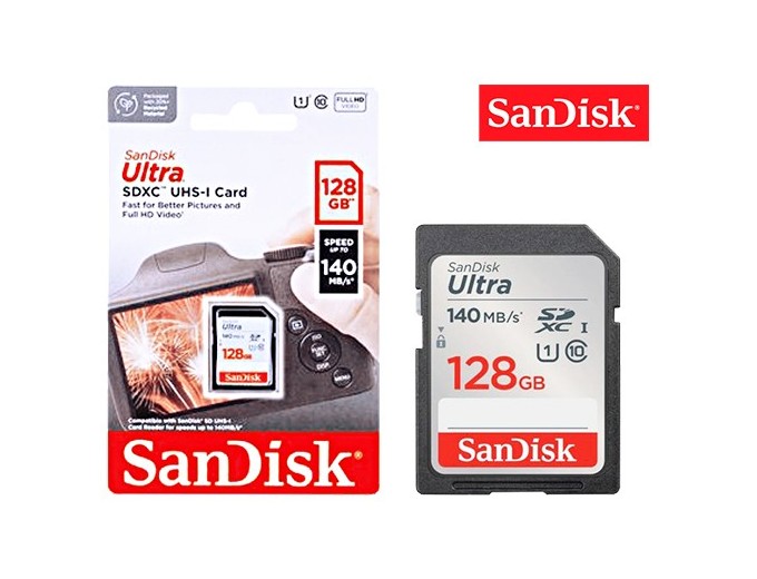 SanDisk SDXC Ultra  128Go  (140MB s)